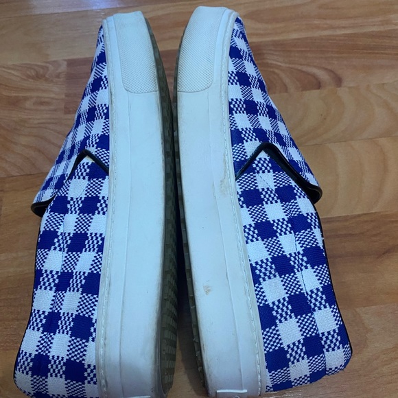 Celine Cobalt Canvas Slip On Sneakers Shoes - Picture 13 of 15